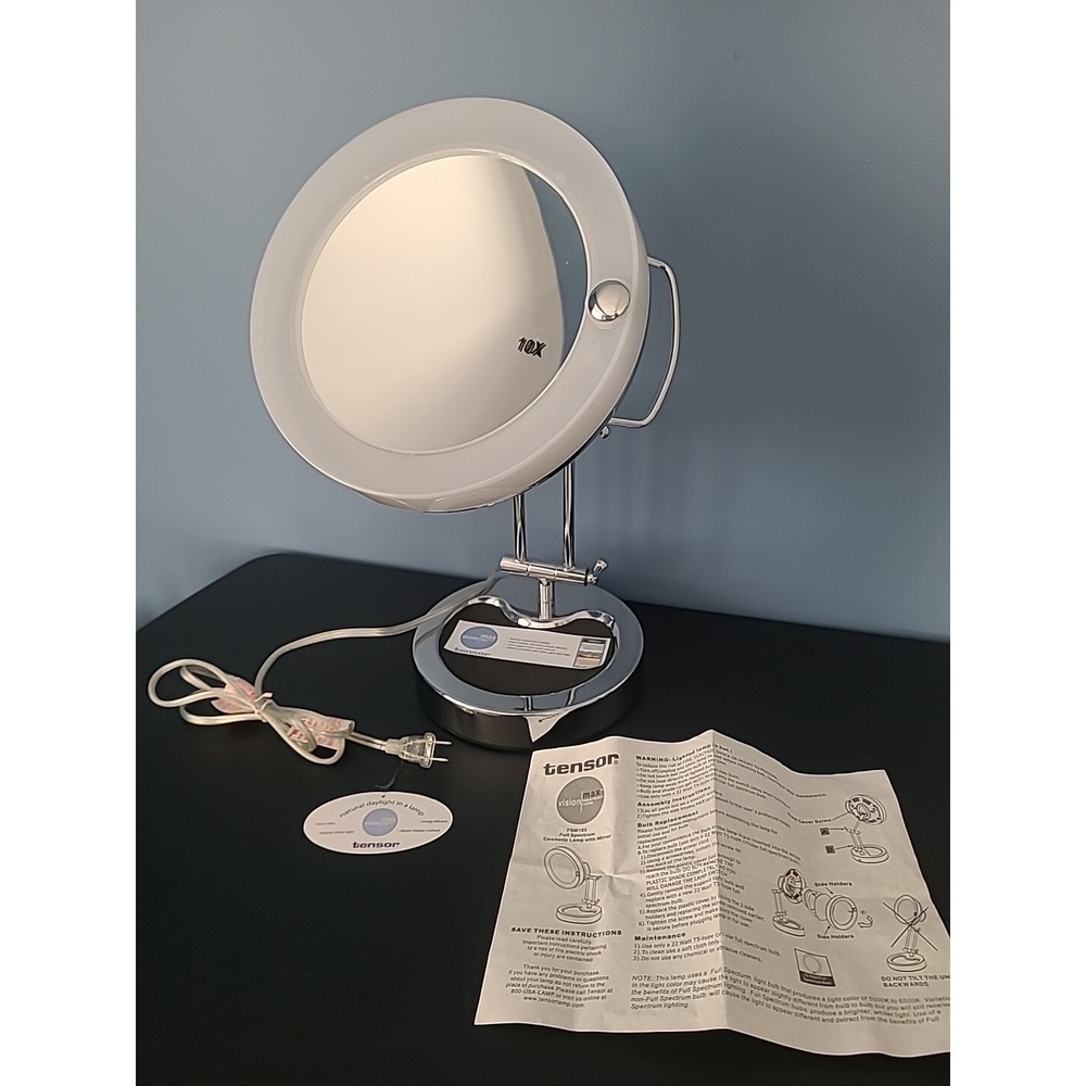 Tensor Full Spectrum Cosmetic Lamp With Magnifying 10X  Mirror FSM 105